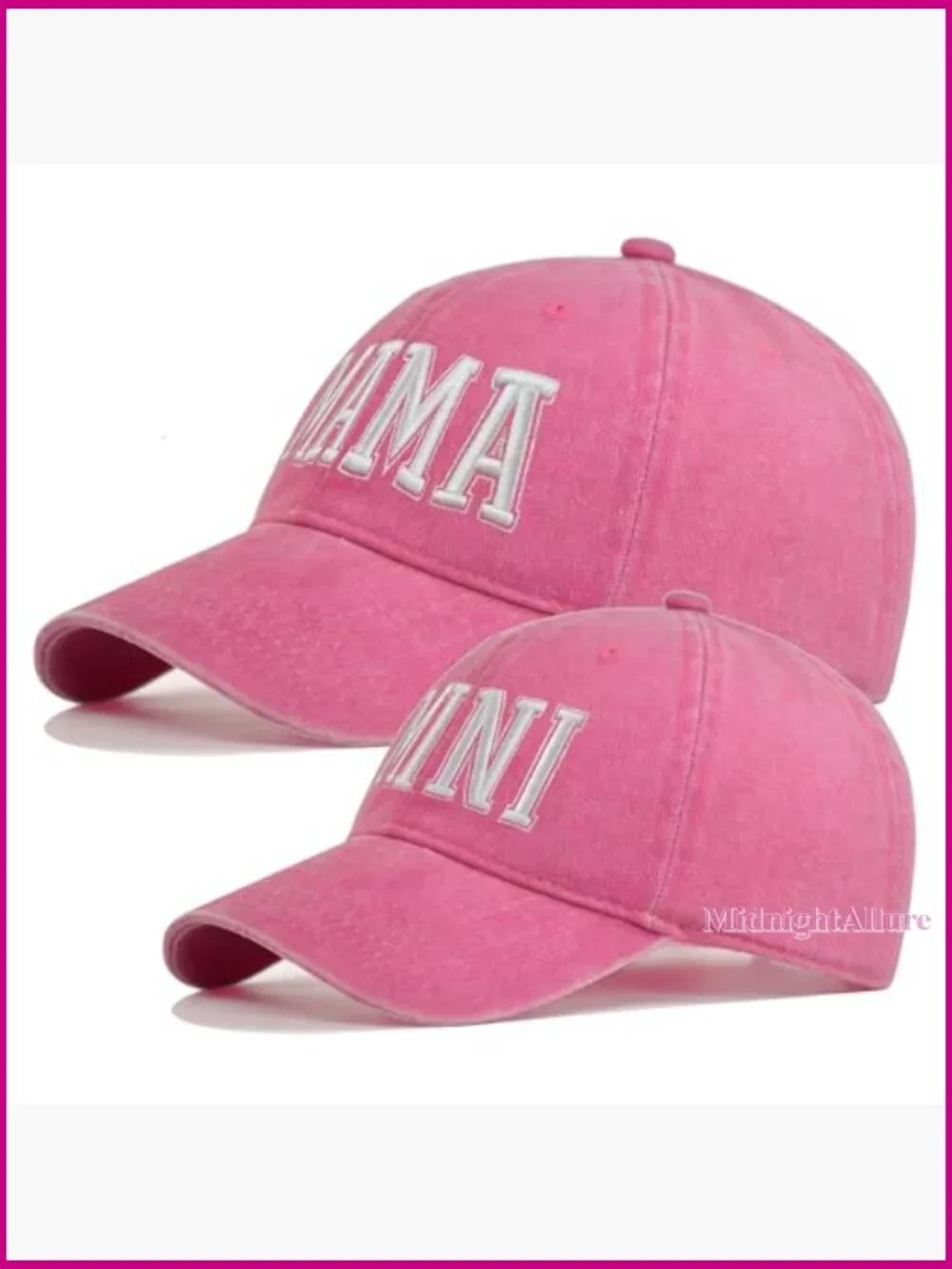 Mommy and Me Matching Baseball Hats Set Mama Mini